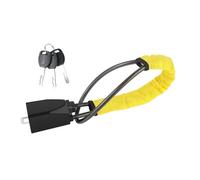Blocco per volante cintura sicurezza dell'auto, Volante universale e lucchetto for cintura di sicurezza con 3 chiavi, for camion, camper, multicolore(Yellow)