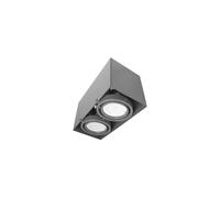 BLOCCO PLAFONIERA GRIGIO 2x7W GU10 LED ML843