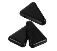 Blocco Porta Diapason Triangolare in Silicone Nero, 3 Pezzi | Base Antiscivolo da 5, 5cm, Supporto Stabile e Silenzioso, per Sessioni Indoor e Uso
