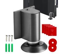 Blocco porta magnetico, fermaporta a, protezione da parete robusta senza foratura, altezza regolabile antiruggine per garage hotel appartamento, balcone officina casa