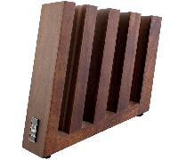 BLOCCO PORTACOLTELLI IN LEGNO DI ACACIA CON MAGNETE dim. 29,5x15x21,3 cm confezionato con brow