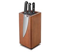 Blocco portacoltelli magnetico, girevole a 360°, con magneti da 1600 G, blocco coltelli da cucina, 11 x 11 x 24,6 cm