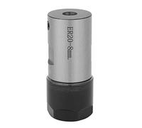 Blocco Portapinze ER20 per Torni, Alta Precisione, Modello C25-ER20-50L, Lunghezza 60mm, con Pinza 8mm Inclusa
