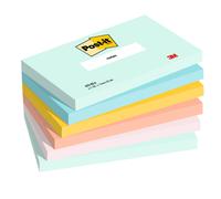 POST-IT - 7100259082 - Blocco Post it - 655-BEA - 76 x 127 mm - colori Beachside - 100 fogli - Post-it - conf. 6 pezzi - 95659 - Conf. da 1 Pz. - 7100259082