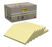 3M Post-it 6551B - Foglietti autoadesivi rettangolari 76x127 mm, 100 fogli, Giallo
