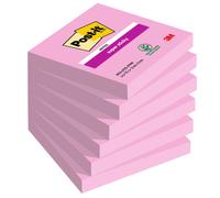 Blocco Post-it Super Sticky - 654-6SS-PNK - 76 x 76 mm - rosa - 90 fogli