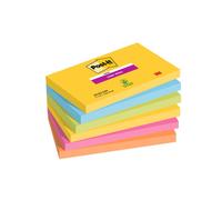 Blocco Post-it Super Sticky - 655-6SS-CARN - 76 x 127 mm - colori Carnival - 90
