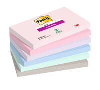 Post-it Foglietti Super Sticky Soulful – 6 blocchetti x 90 fogli – 76x127 mm – colori assortiti