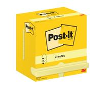 Post-it Z-Notes 3M06584 R350 CY, 76x127 mm, 100 fogli, confezione da 12, giallo canarino