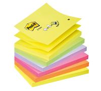 Post-it Blocco ricariche Z-Notes R350NR – 76x127 mm – 100 fg – Colori neon (6 pz)
