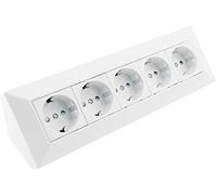 Blocco presa a 5 vie, bianco 250V~/16A, senza cavo
