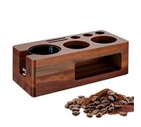 Blocco Pressino Per Caffè - Conservazione Del Caffè Versatile Ed Ecologico, Ripiano Per Da Appoggio, Supporto Per Maniglia In Legno Massello, Centro Di Distribuzione Per La Preparazione