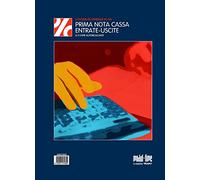 Blocco Prima Nota Cassa Entrate/Uscite da 50 Pagine a Doppia Copia 29,7x21cm