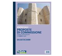 Blocco Proposte Commissione Data Ufficio - 33/33/33 Copie Autoricalcanti - 21,5x
