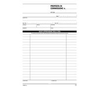 Blocco proposte di commissione Data Ufficio A5-50x2 copie autoricalcanti