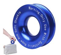 Blocco Puleggia Di Recupero - 41.000 Lbs Winch Assist Ring | Redirettore Di Linea Di Traino In Alluminio Robusto, Kit Di Strumenti Di Guida Del Cavo Fuori Strada Resistente Alla Ruggine per
