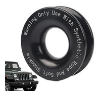 Blocco Puleggia Di Recupero - 41.000 Lbs Winch Assist Ring | Redirettore Di Linea Di Traino In Alluminio Robusto, Kit Di Strumenti Di Guida Del Cavo Fuori Strada Resistente Alla Ruggine per
