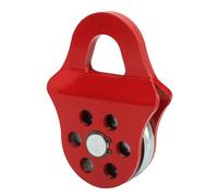 Blocco puleggia per verricello ATV UTV, capacità di carico 4T, facile da installare, design rosso per rimorchi, recupero fuoristrada e avventure all'aria aperta