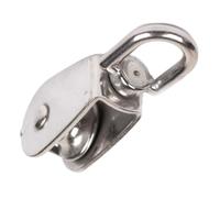 Blocco Puleggia Singola - Puleggia Singola Robusta Di Servizio Robusto | Meccanismo A Rulli Di Pulegge In Acciaio | Sartiame Industriale Ideale Per Il Sollevamento Di Attrezzature E Applicazioni