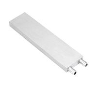 Blocco Radiatore Acqua, Radiatore CPU in Alluminio, Blocco Radiatore Acqua, Raffreddatore Acqua, Raffreddatore Acqua Liquido, per PC, CPU, Testa Endotermica, Argento (40 * 160 * 12 mm)