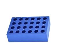 Blocco Raffreddatore PCR in Alluminio per 24 Pozzetti | Design numerato da 1 a 24, adatto per provette da 1,5 ml, 2 ml, mantiene stabile la bassa temperatura, riutilizzabile,