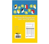 Blocco Ricevuta B&B - affitta camere - 25x2 autoric. - 17x9,9cm - Edipro