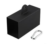 Blocco rinforzante con fibbia per allenamento con impugnatura a mano, per macchine con cavi e sistemi di pulegge in esercizi con pesi (quadrato 8 x 6 cm)