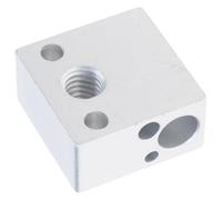 Blocco riscaldante in rame placcato in alluminio ad alte temperature Hotend in metallo aggiornato per estrusore MK8 per stampante Facile installazione Hotend