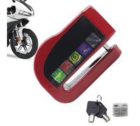 Blocco Ruota Moto - Blocco Disco Bici - Blocco Disco Con Allarme Blocca Disco Per Bici Portatile Blocca Disco Per Ruota Di Sicurezza Fa re Cl ic Sul Cilindro Della Serratura Per Bloccarla