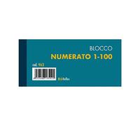 BLOCCO SCONTRINO NUMERATO 1-100 - confezione 10 pz