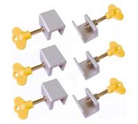 Blocco serratura, Serrature for porte e finestre scorrevoli in lega di alluminio con chiavi, confezione da 4/6/8 pezzi(1 Pcs)