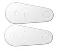 Blocco Sicurezza per Armadi Ragazzo Ragazza, 2 Pezzi, 10x4,6x2cm | ABS Bianco, Chiusura Adulta Rimovibile, Bordi Lisci, per Cucina e Casa, Contro Dita e Sportelli