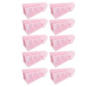 Blocco Sicurezza Ragazzo Ragazza Adesivo senza Fori 10 Pezzi Rosa Abs | Scorrevole e Finestre, Uso Domestico, Installazione Facile, Compatibile Armadi e Mobili
