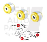 Blocco silenziatore fissaggio differenziale posteriore per Mitsubishi...