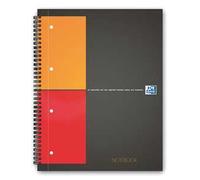 OXFORD 100103664 - Notebook A4+ 5 mm kariert, 80 Blatt, Doppelspirale
