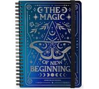 Legami - Quaderno Spiralato a Righe 7 mm, Moth, Special Edition, Formato A4, Maxi, in Carta FSC Certificata, Contiene 1 Foglio di Adesivi, 160 Pagine, Chiusura con Elastico, 21 x 29 cm