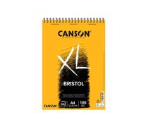 Blocco spiralato lato corto XL Bristol - A4 - 180 gr - 50 fogli - Canson