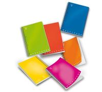 Maxi quaderno A4 Spiralato con Fori 80 gr. 70 Fg. Quad. 5 mm MONOCROMO (5 Pz)