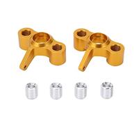 Blocco sterzo del portante del dei nocche dello sterzo in lega di alluminio da 2 pezzi per parti di aggiornamento 'auto JLB 1/10 RC (Oro)