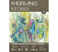 Blocco Storia 31x41 30 Fogli 180g 25% Cotone Collato Grana Fine