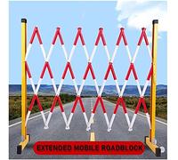 Blocco stradale mobile scalabile, barricata per traffico retrattile cancello di sicurezza pieghevole con castelli dimensioni multiple 1,2 m altezza (1,2 x 2,5 m)