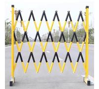 Blocco stradale mobile scalabile, barricata per traffico retrattile Recinzione di sicurezza espandibile rosso/nero dimensioni multiple (nero, 1,2 x 3,5 m)