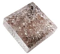 Blocco trasparente ondulato, Blocco di vetro for la privacy del bagno e divisorio dello spazio in cristallo isolato insonorizzato 3,9x3,9x1,9 pollici(10pcs)