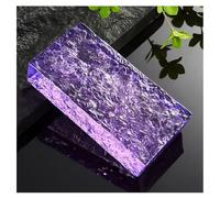 Blocco trasparente ondulato, Mattoni di vetro con design cristallino multicolore, diverse dimensioni for la ristrutturazione di uffici e case(Purple,200x100x20mm)