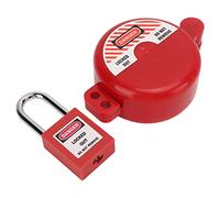 Blocco Valvola Tagout con Rubinetto del Gas Blocco Valvola con Lucchetto, Blocco Valvola LOTO Resistente Al Calore e Agli Urti per Bombola del Gas, Kit di Blocco Valvola a