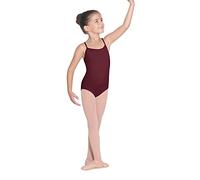 Bloch Dance Girls' Parem Microlux Camisole Leotard Body Canotta, Borgogna, 12 Bambine e Ragazze