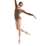 Bloch Dance Lepsi - Body a Maniche Lunghe da Donna, Donna, L5609, Mandorla, M