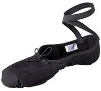 Bloch Dance Men's Pump Split Sole Canvas Ballet Slipper/Shoe, Scarpe da Ballo Donna, Nero, 38 EU