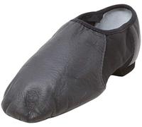 Bloch Neo-Flex Slip On Pelle Jazz Scarpe Neoprene Slip On Split Suola con Eva Avampiede e Battitallo, Alta Durata, vestibilità Superiore, Flessibilità, Step Dancing, Nero, 41.5 EU