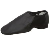 Bloch Neo-Flex Slip On Pelle Jazz Scarpe Neoprene Slip On Split Suola con Eva Avampiede e Battitallo, Alta Durata, vestibilità Superiore, Flessibilità, Step Dancing, Nero, 34.5 EU